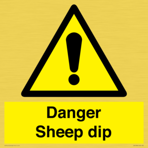 Danger Sheep dip